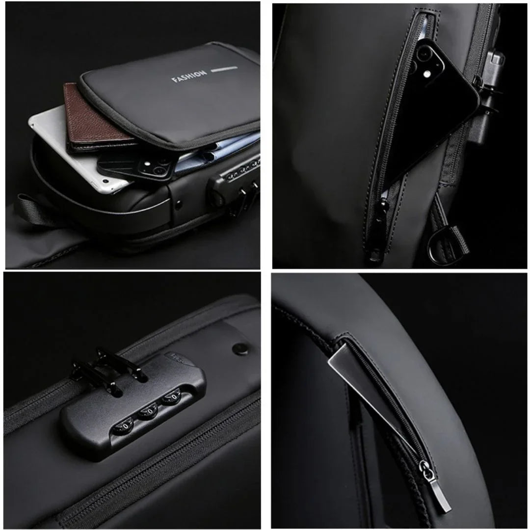 LockBag™ - Mochila Antirrobo con USB