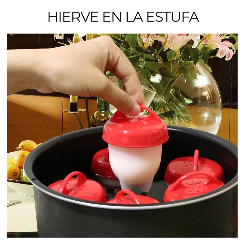 EggFit™ – Cocina rápida, limpia y sin cáscaras rotas x 6