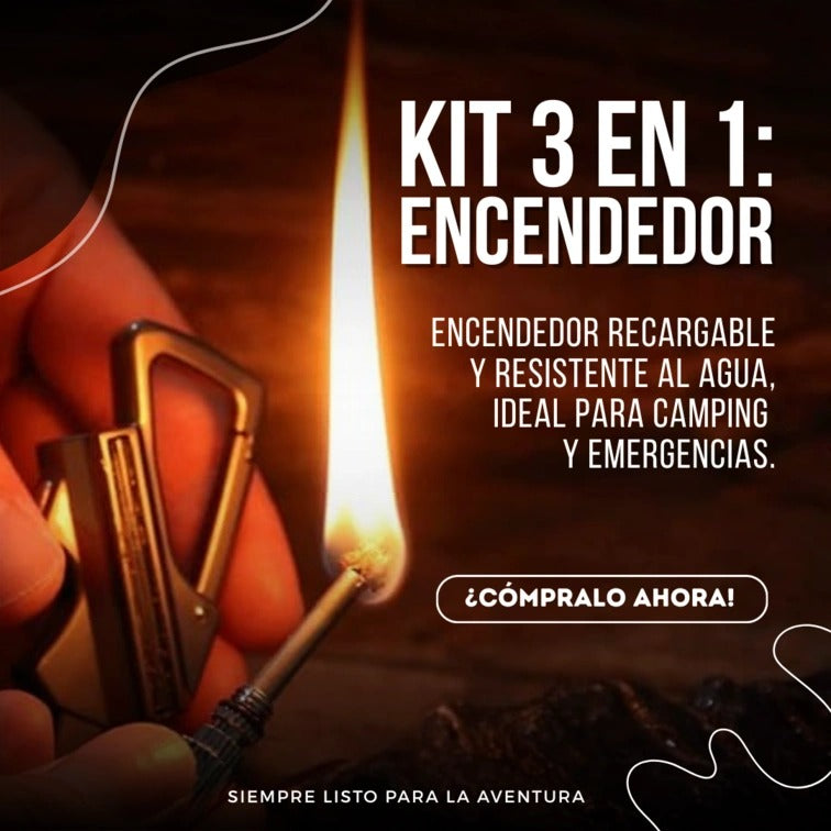 🔥Ignix™ – Encendedor 3 en 1 – El encendedor que siempre te acompaña 🔥