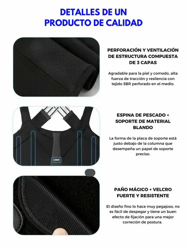 Corrector de Postura Premium 2 en 1 - ENVÍO GRATIS