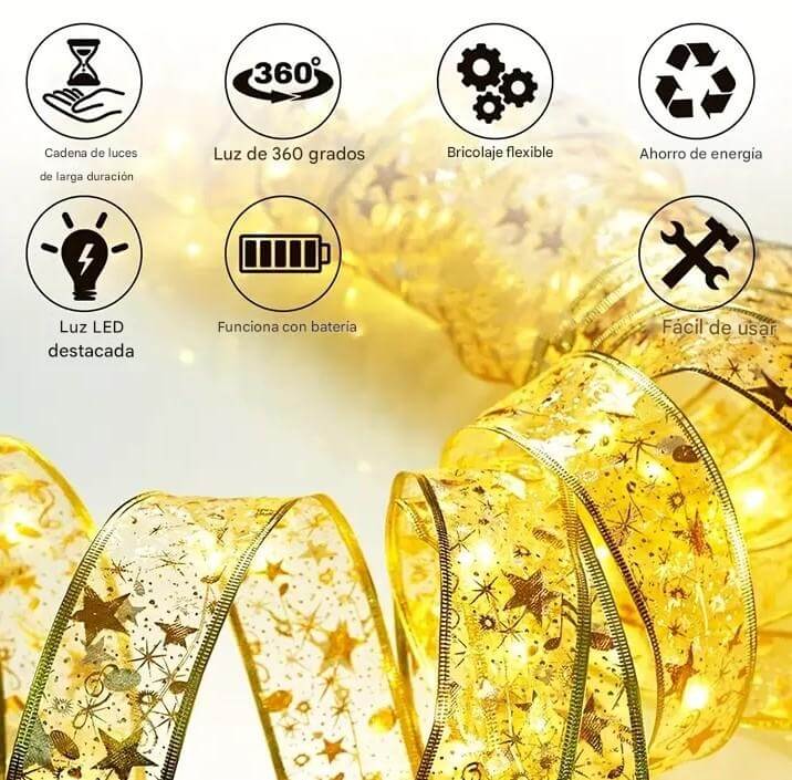 Navilight™ Cinta Luz Inalámbrica Navideña + Pilas AA 🎄🎅 - [PROMOCIÓN DISPONIBLE SOLO HOY]