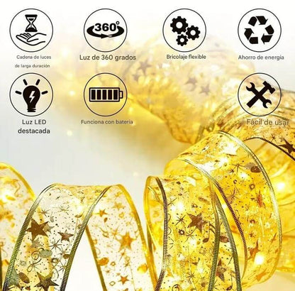Navilight™ Cinta Luz Inalámbrica Navideña + Pilas AA 🎄🎅 - [PROMOCIÓN DISPONIBLE SOLO HOY]
