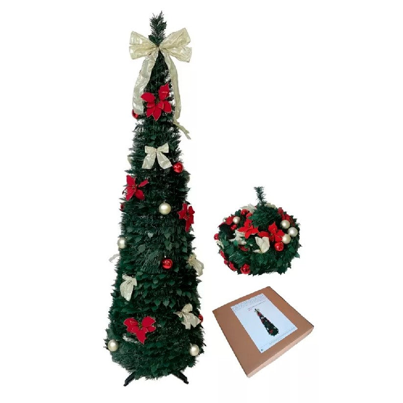 NavidEasy™ – Árbol de Navidad Plegable - PLEGABLE DE 150cm