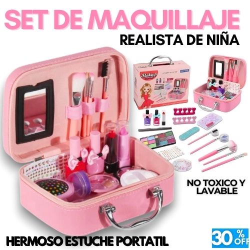 Maquillaje de Niña Realista™ – El Set Completo Que Despierta Su Creatividad