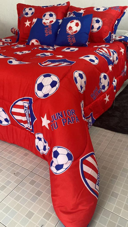 GolCama™ Kit de CubreCamas 5 Piezas Apoya a tu Equipo con Estilo! ⚽🏆 - [PROMOCIÓN DISPONIBLE SOLO HOY]