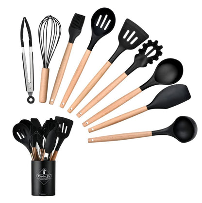 CocinaOn™ Set de 11 Utensilios de Cocina Alta Resistencia - [PROMOCIÓN DISPONIBLE SOLO HOY]
