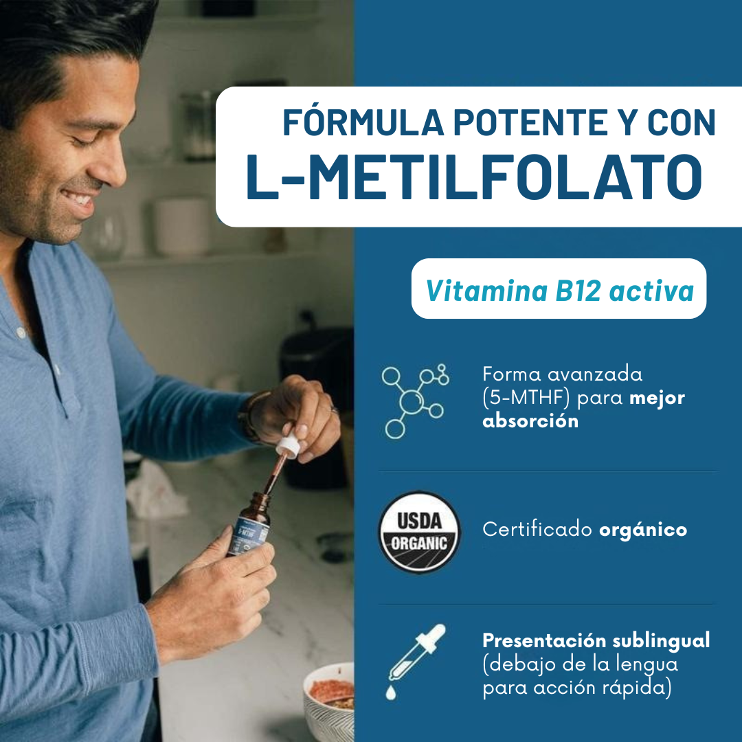 B12+MTHF Energy™ | 💥 Vitalidad y Claridad en Cada Gota 🧠⚡
