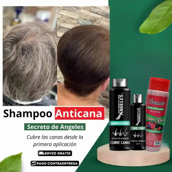 Ángeles Secret™ Pack – Shampoo Cubre Canas + Colágeno + Exfoliante - [PROMOCIÓN DISPONIBLE SOLO HOY]