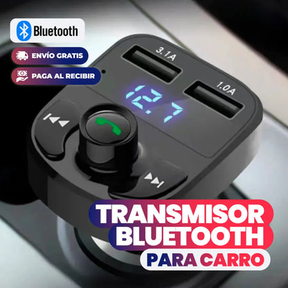 BlueCharge™ TRANSMISOR BLUETOOTH CON CARGA RÁPIDA PARA COCHE - [PROMOCIÓN DISPONIBLE SOLO HOY]