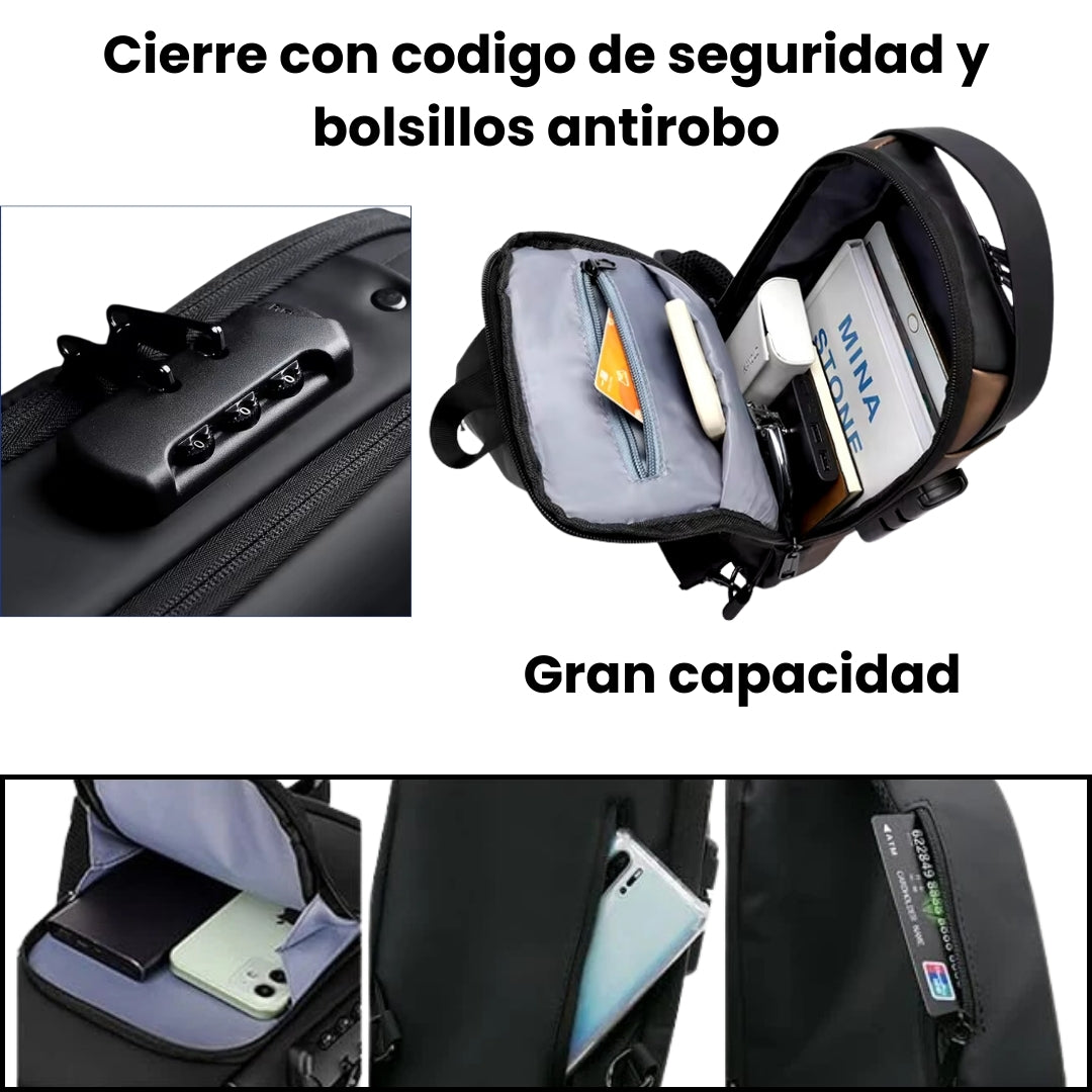 LockBag™ - Mochila Antirrobo con USB