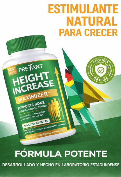 Height Maximizer™ – Suplemento Activador de Crecimiento y Soporte Óseo