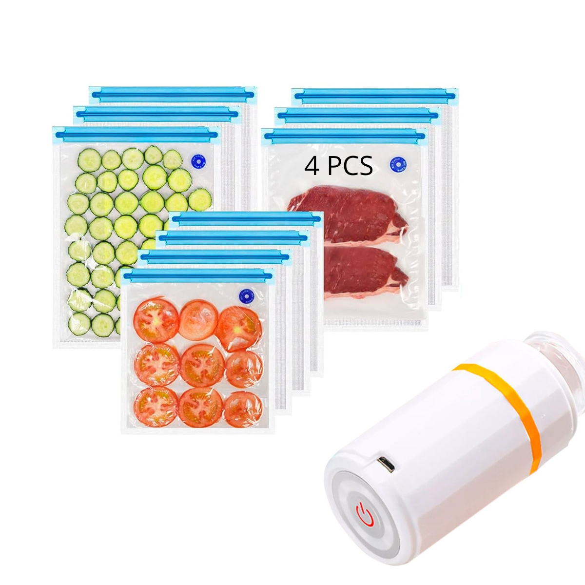 Fresh™ l Mini Selladora Al Vacio + BOLSAS DE REGALO!