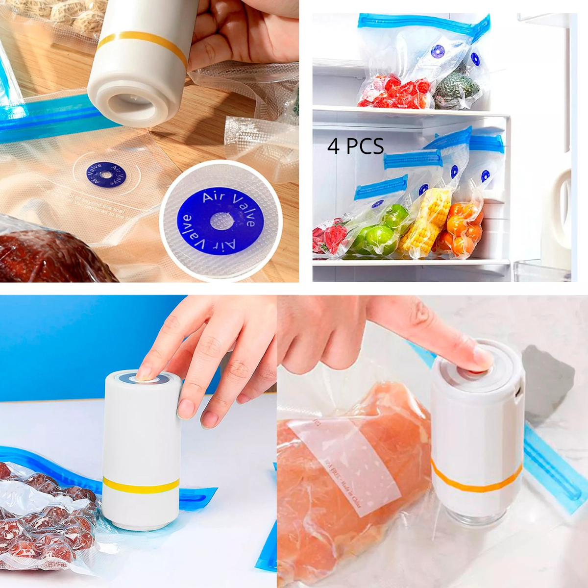 Fresh™ l Mini Selladora Al Vacio + BOLSAS DE REGALO!