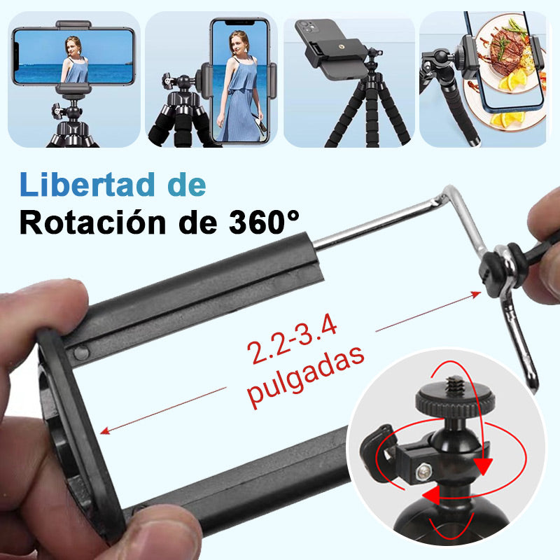 OctoFlex™ – Soporte Flexible y Antideslizante para Celular
