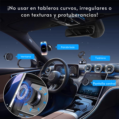 GripMag™ – Soporte Magnético con Ventosa para Celulares