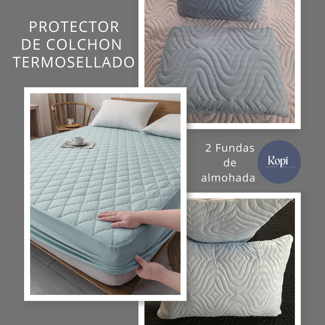 CalmaBed™ - Protector De Colchón + Fundas de almohadas - [PROMOCIÓN DISPONIBLE SOLO HOY]