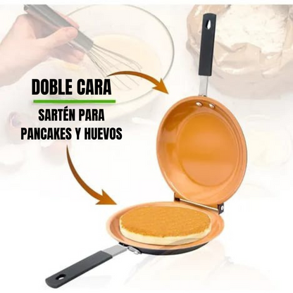DuoChef™ – Sartén Antiadherente para Pancakes y Huevos
