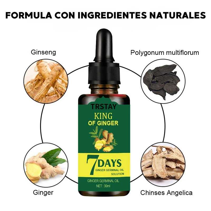 Ginger™ Serum 7 Days: Crecimiento acelerado de 30ml - [PROMOCIÓN DISPONIBLE SOLO HOY]