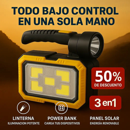 PowerBox™- Ilumina, repara y carga… sin enchufes.