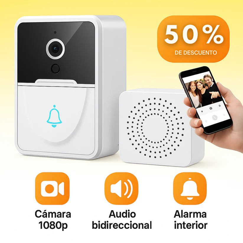 VigilBell™ - Timbre inteligente con cámara HD - [PROMOCIÓN DISPONIBLE SOLO HOY]