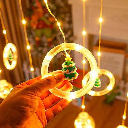 NavidLuz™ – Cortina Intercalada de Navidad 3 Metros