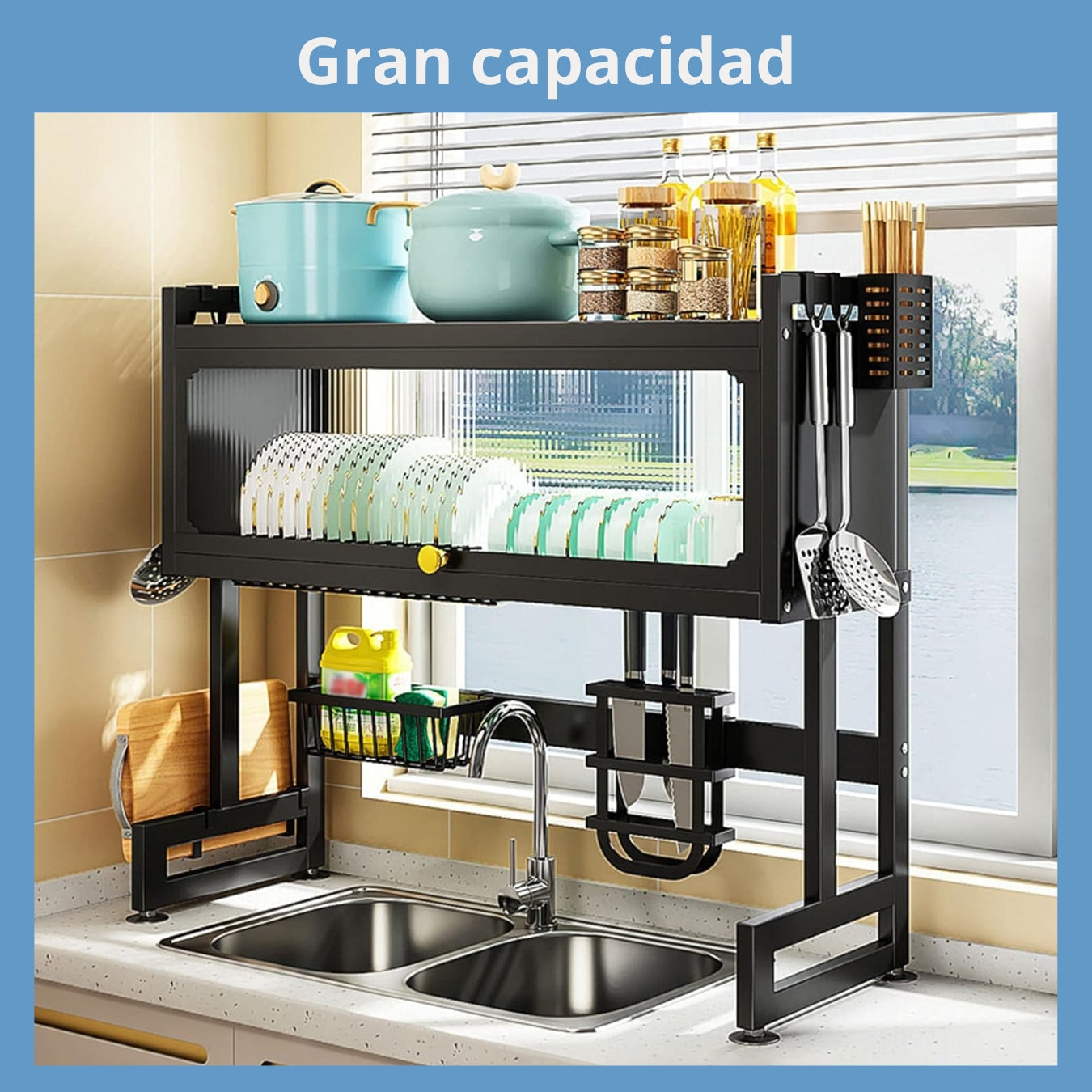 EscuOn™ Escurridor De Platos Con Almacenamiento - [PROMOCIÓN DISPONIBLE SOLO HOY]