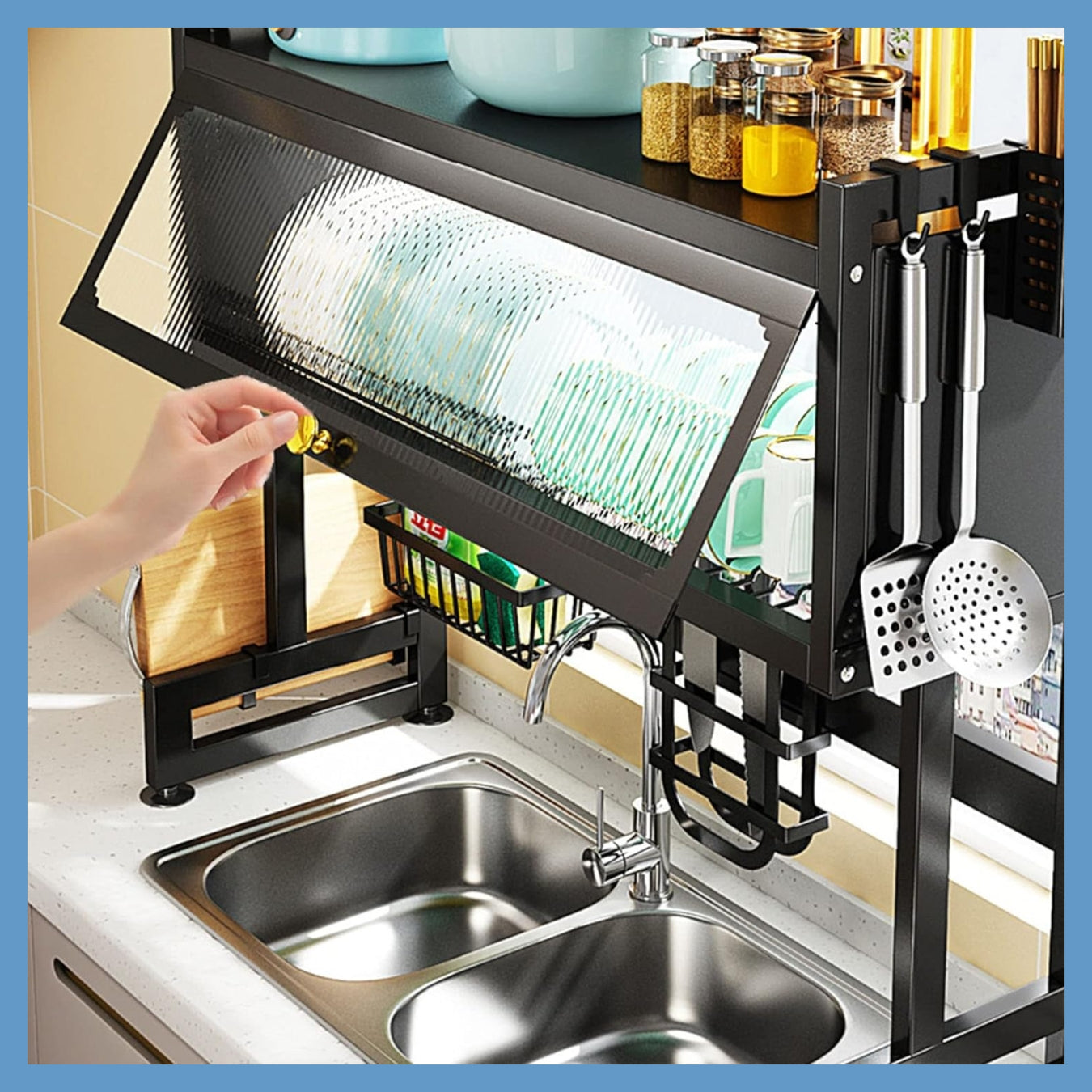 EscuOn™ Escurridor De Platos Con Almacenamiento - [PROMOCIÓN DISPONIBLE SOLO HOY]