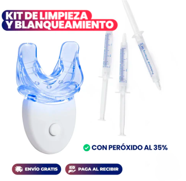 SonrisaBrillante™ - Kit Blanqueador UV - [PROMOCIÓN DISPONIBLE SOLO HOY]