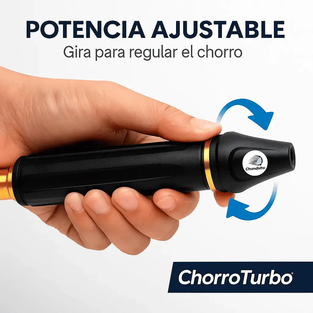ChorroTurbo™ – Boquilla Regulable de Alta Presión para Limpieza Poderosa