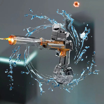 DesertEagle™ Pistola De Agua Eléctrica Con Luces Transparente - [PROMOCIÓN DISPONIBLE SOLO HOY]