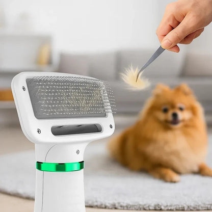 FluffyPro™ - Cepillo Secador 2 en 1 Premium – Pelaje Suave, Secado Rápido