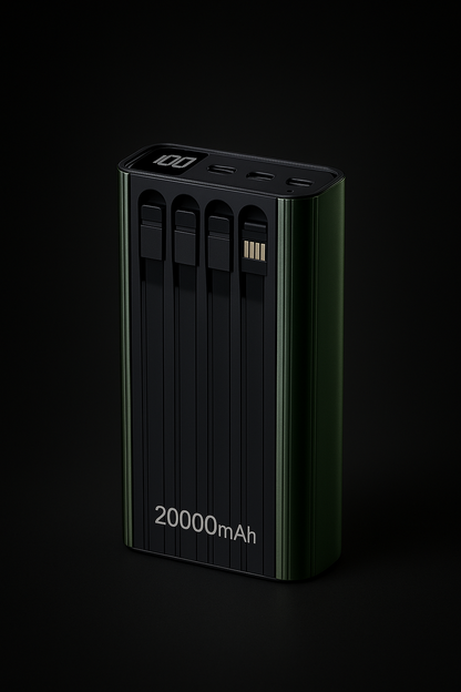 PowerBank Pro 5 en 1™ – Potencia Inteligente para Todos tus Dispositivos