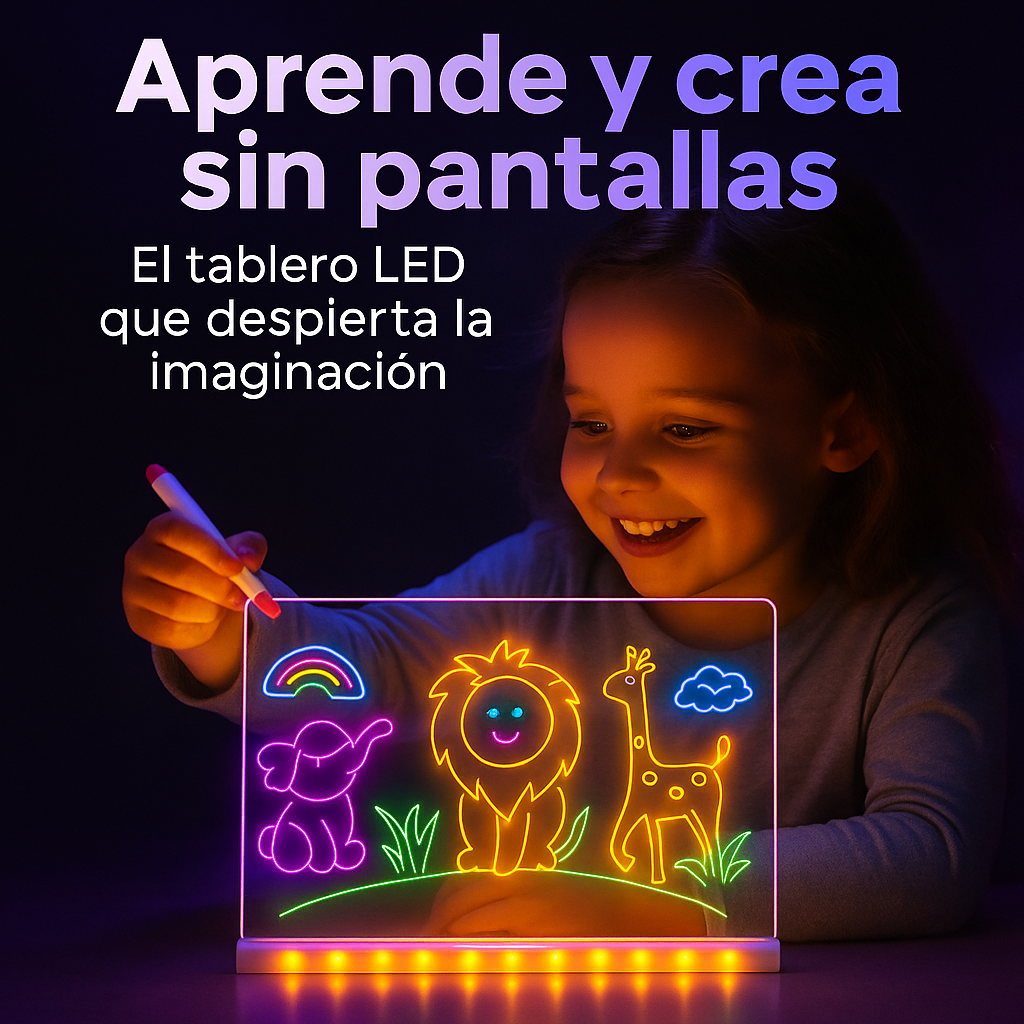 Tablero Mágico LED™ - Diversión y aprendizaje sin pantallas