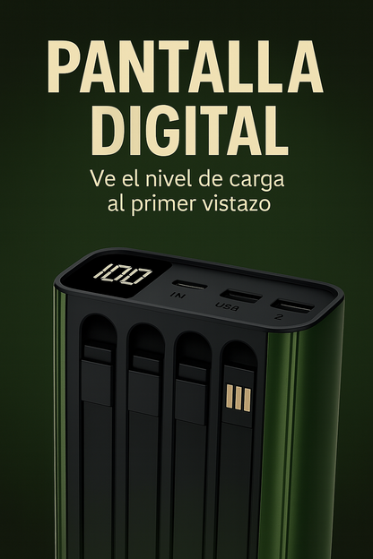 PowerBank Pro 5 en 1™ – Potencia Inteligente para Todos tus Dispositivos