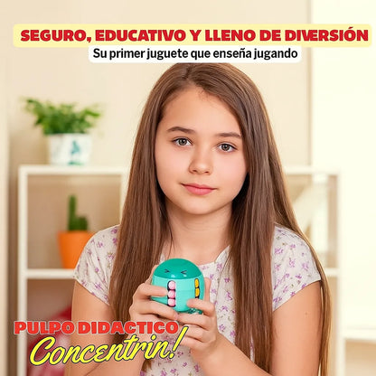 PulpoZen™ - Calma, enfoque y diversión en un solo juguete.