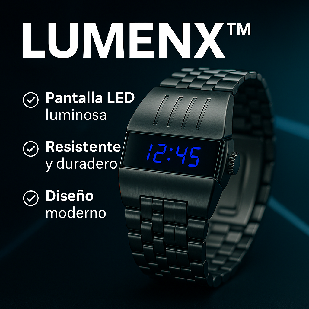 Reloj Lumenx™ - Diseño futurista y exclusivo Tecnología + Estilo