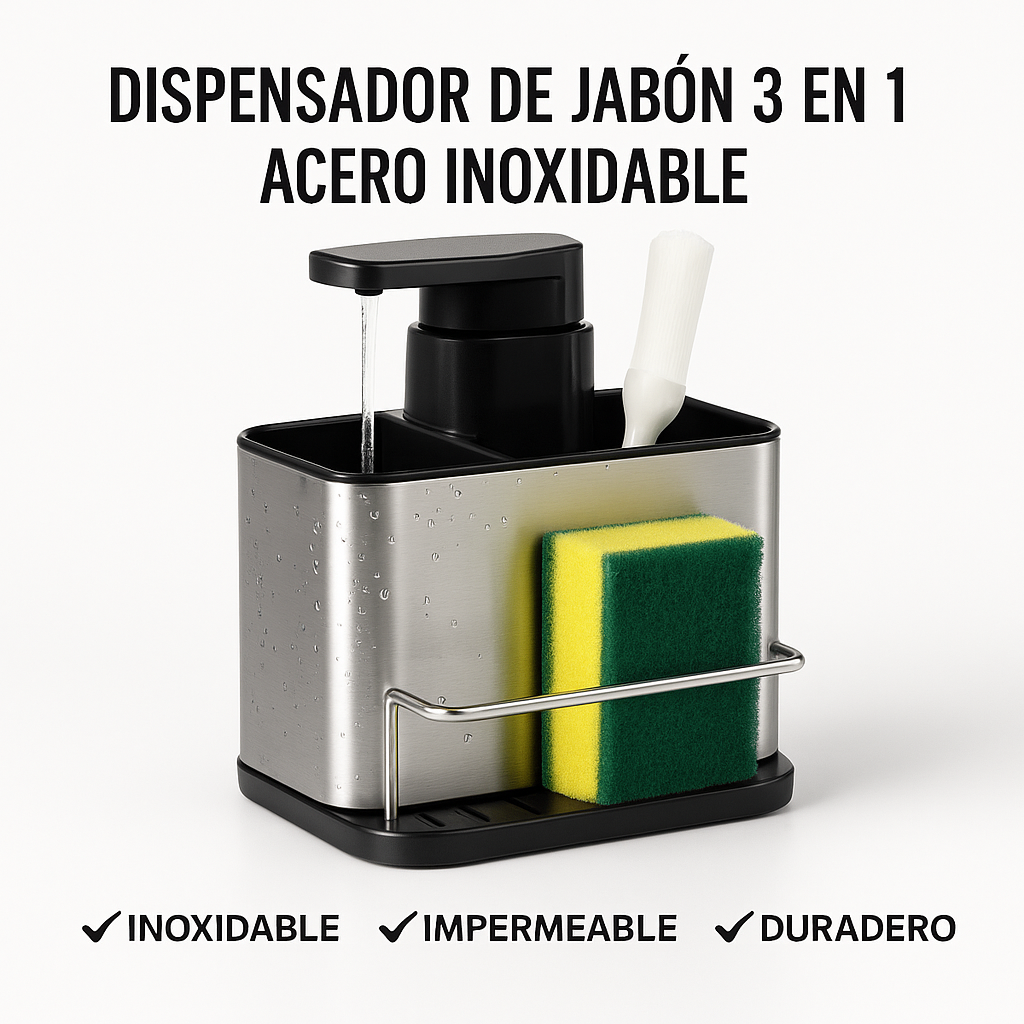 Dispensador 3 en 1 – Organización y Comodidad en tu Cocina