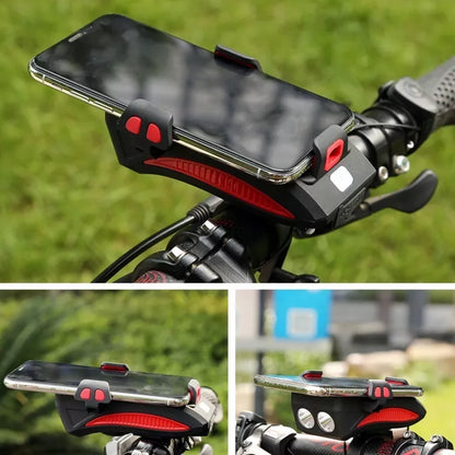 BiciOn™ 🚴‍♂️✨ Linterna de Bicicleta 4 en 1: Ilumina, Alerta, Sostén y Carga en Cada Viaje! 📢📱🔋 - [PROMOCIÓN DISPONIBLE SOLO HOY]