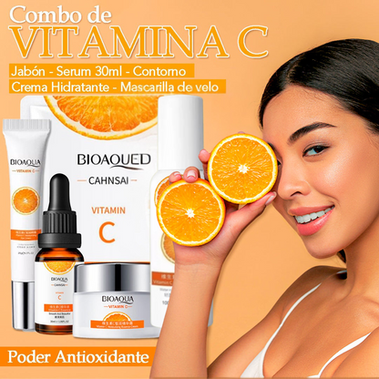 Kit Bioaqua Vitamina C – Tu Rutina Facial para una Piel Radiante