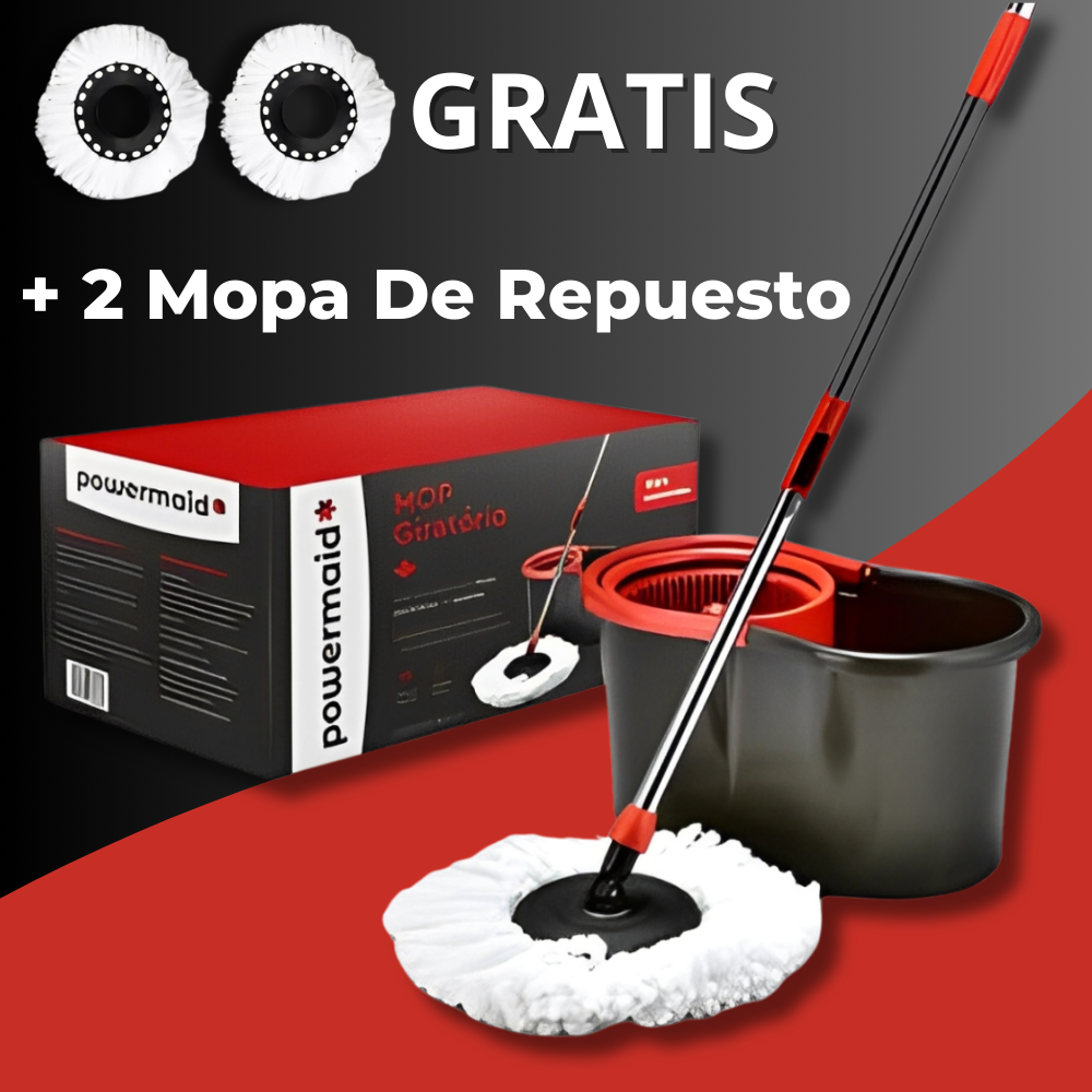 PowerMaid™ - Menos Esfuerzo, Más Limpieza [2 Mopas de Repuesto + Regalo Exclusivo]