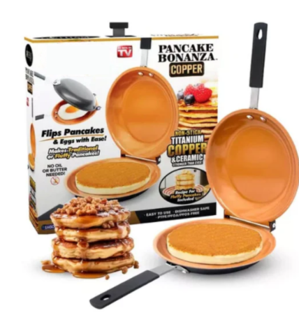 DuoChef™ – Sartén Antiadherente para Pancakes y Huevos