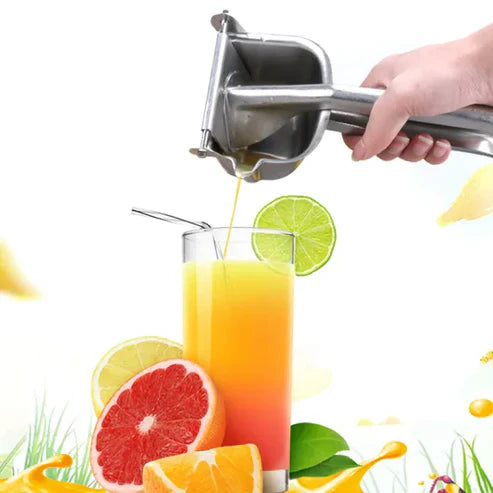 JuiceMaster™ – Exprimidor Metálico para Jugo de Fruta Fresca