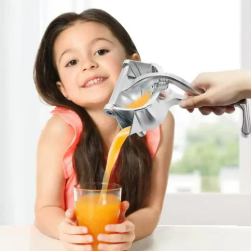 JuicePress™ – Exprimidor Metálico para Jugo Natural y Saludable