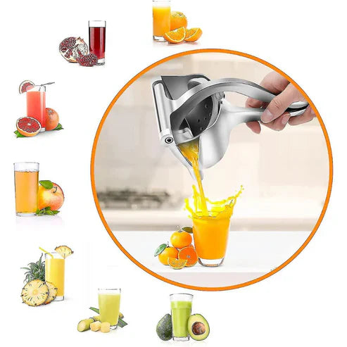 JuicePress™ – Exprimidor Metálico para Jugo Natural y Saludable