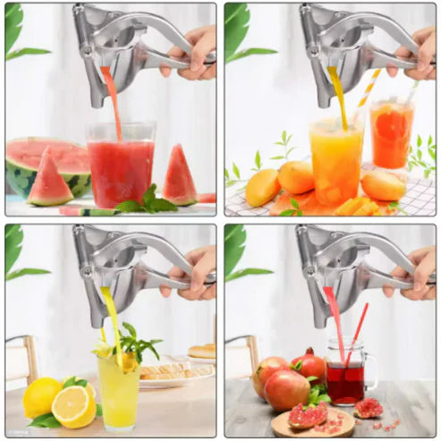 JuiceMaster™ – Exprimidor Metálico para Jugo de Fruta Fresca