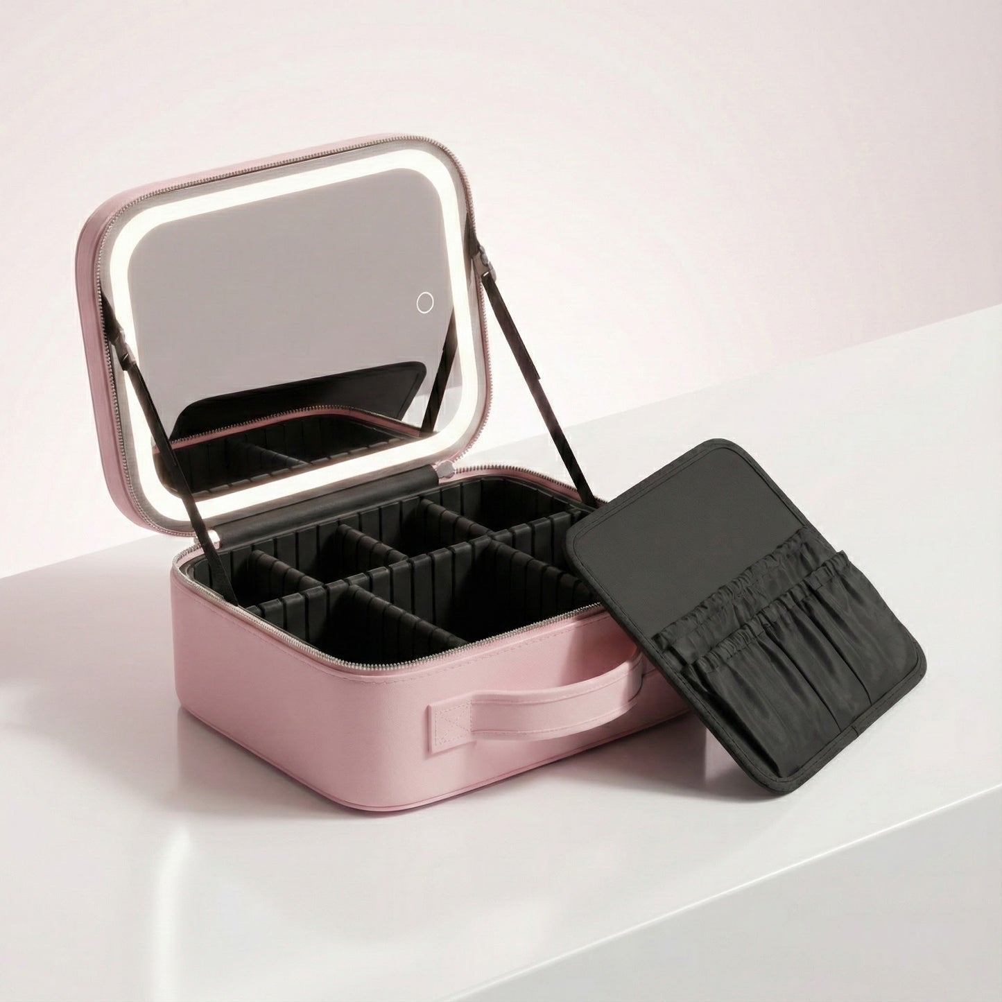 GlowMirror™ – Estuche de Maquillaje con Luz LED