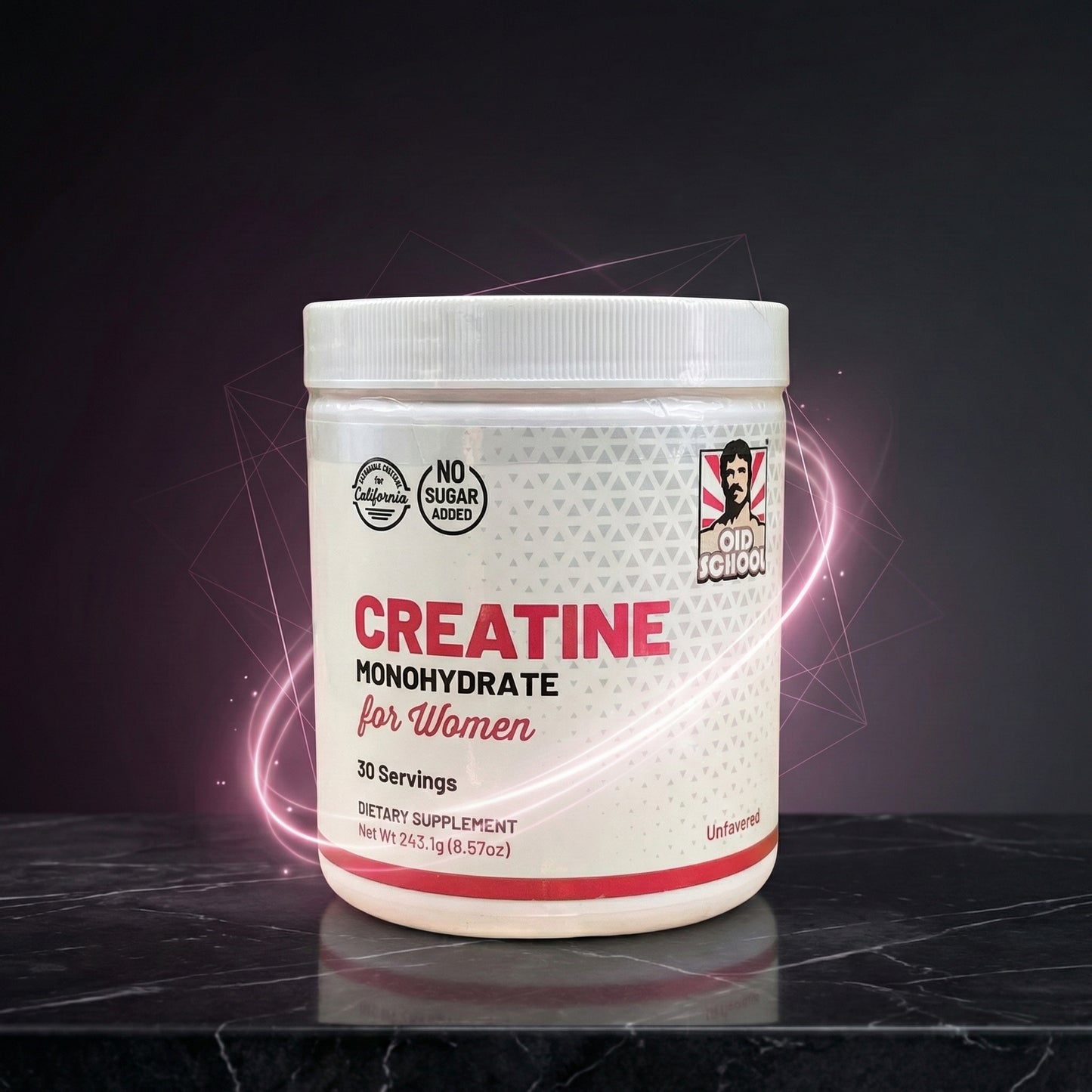 Creatina Monohidratada Old School: Aumenta glúteos y piernas en semanas