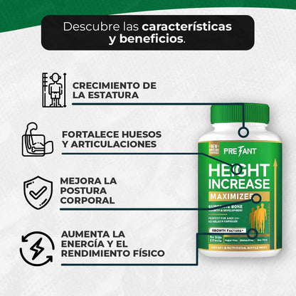 Height Maximizer™ – Suplemento Activador de Crecimiento y Soporte Óseo