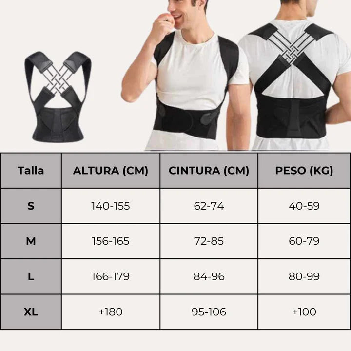 PosturaPlus™ Corrector de Postura Ortopédico Unisex - [PROMOCIÓN DISPONIBLE SOLO HOY]