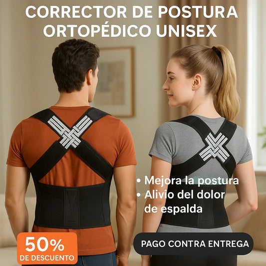 PosturaPlus™ Corrector de Postura Ortopédico Unisex - [PROMOCIÓN DISPONIBLE SOLO HOY]